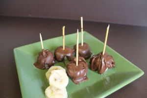 Chocolate-peanut Butter Covered Bananas