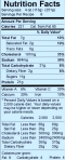 Broccoli Cheeseburger Bake Nutrition Label